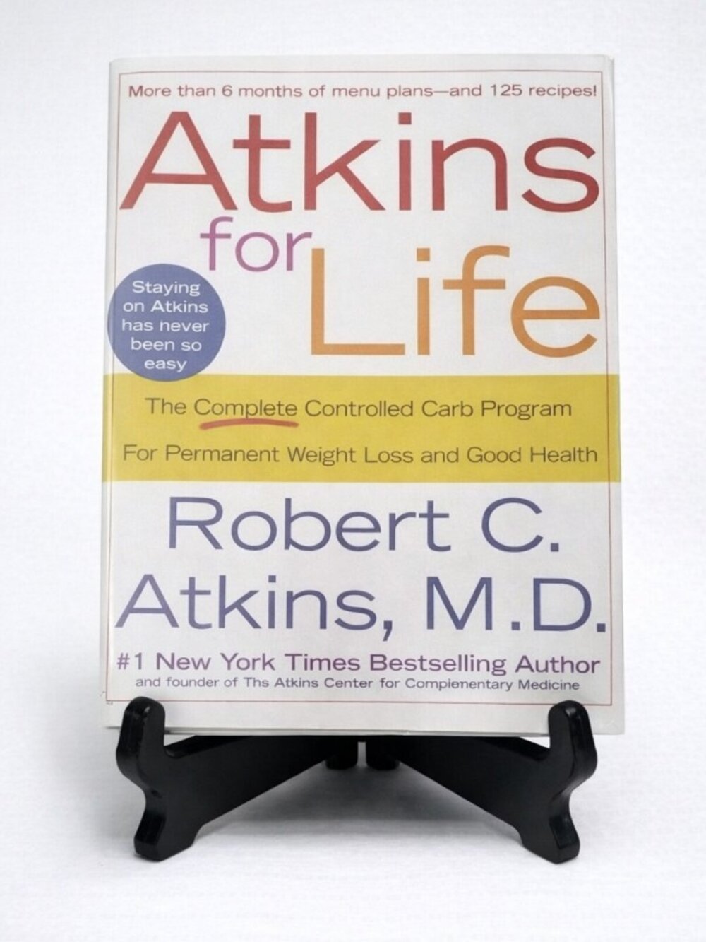 Book: Health & Cookbook Atkins for Life #1 NY Times